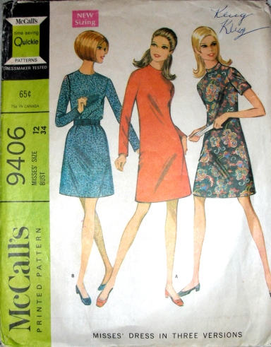 Pattern McCall's 9406 from 1968